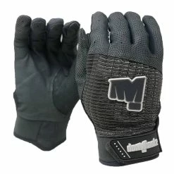 Dominate DARK GREY BATTING GLOVES