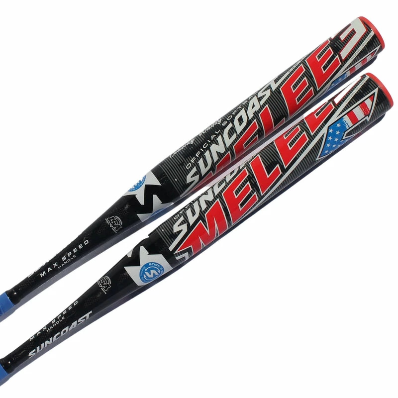 Clearance – Suncoast Melee 3 Balanced 13″ 1 Piece SSUSA Senior Slowpitch Softball Bat: SM3SB