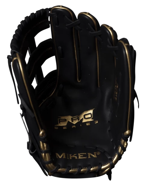 Hot Sale – Miken Black & Gold PRO Series 13″ LE Slowpitch Fielding Glove: PRO130-BG
