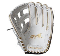 Hot Sale – Miken White & Gold PRO Series 14″ LE Slowpitch Fielding Glove: PRO140-WG
