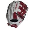 Hot Sale – Miken Pro Series 13″ Slow Pitch Fielding Glove – White/Scarlet/Navy: PRO130WSN