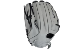 Hot Sale – Miken Pro Series 14″ Slow Pitch Fielding Glove – White/Navy: PRO140WN