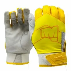 Dominate YELLOW/WHITE BATTING GLOVES