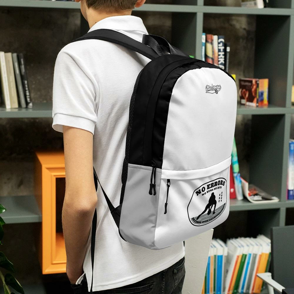 No Errors Sports NE No Runs No Hits School Backpack - Image 11