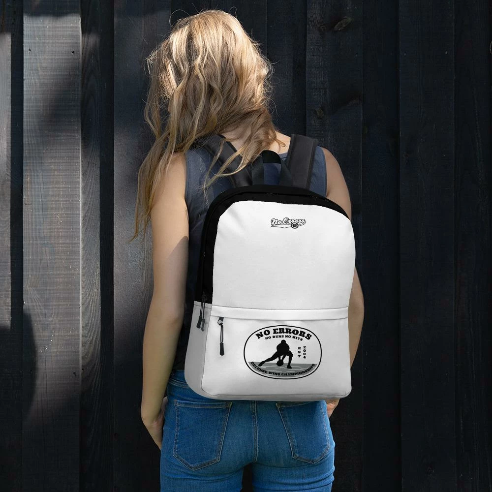 No Errors Sports NE No Runs No Hits School Backpack - Image 9