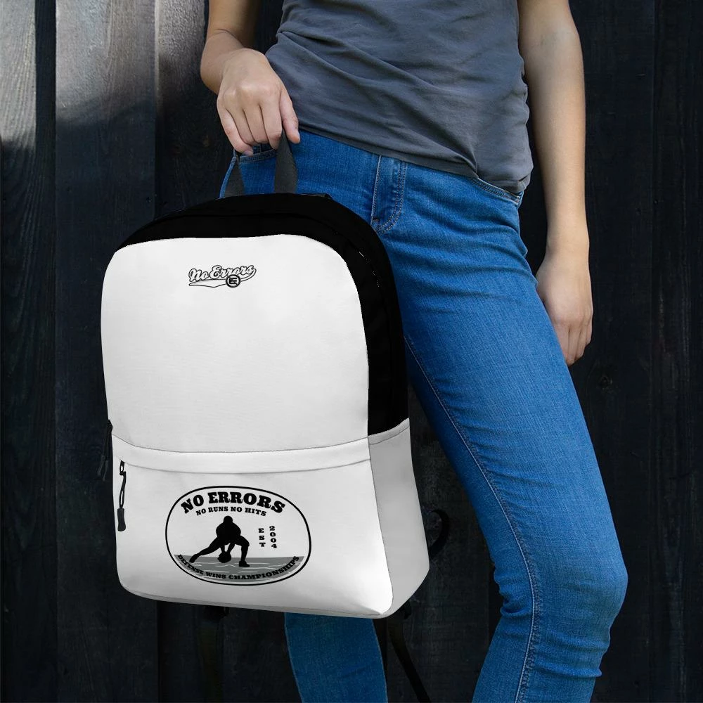 No Errors Sports NE No Runs No Hits School Backpack - Image 8