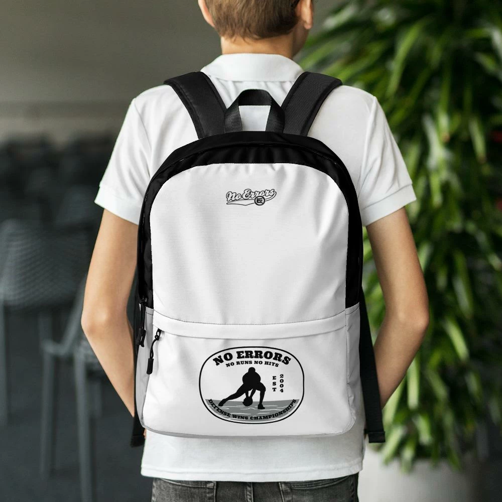 No Errors Sports NE No Runs No Hits School Backpack - Image 6