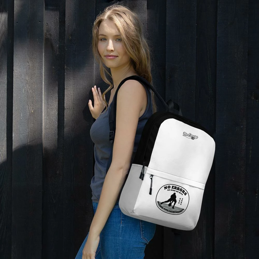 No Errors Sports NE No Runs No Hits School Backpack - Image 14