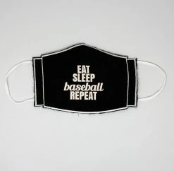 No Errors Sports NES Face Mask - Eat Sleep Baseball Repeat