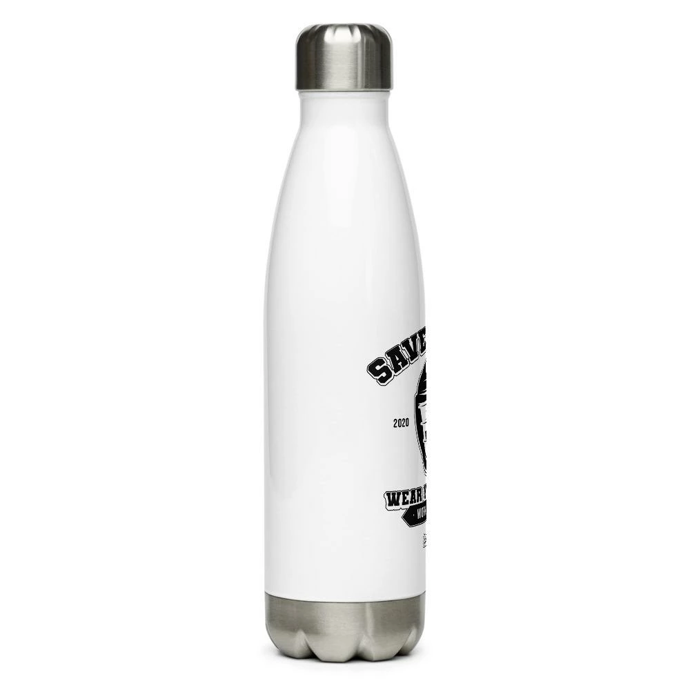 No Errors Sports Wear Your Mask Stainless Steel Water Bottle - Image 6
