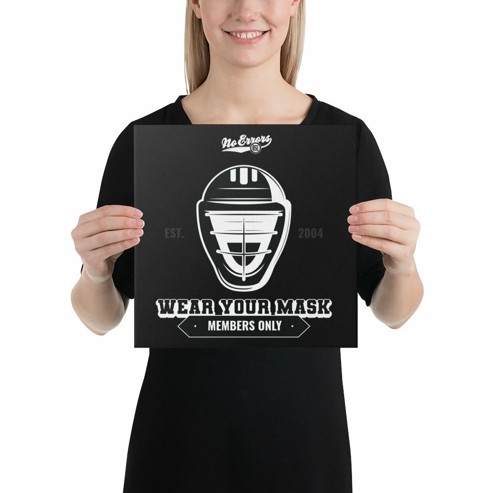 No Errors Sports Wear Your Mask Wall Canvas - Image 7