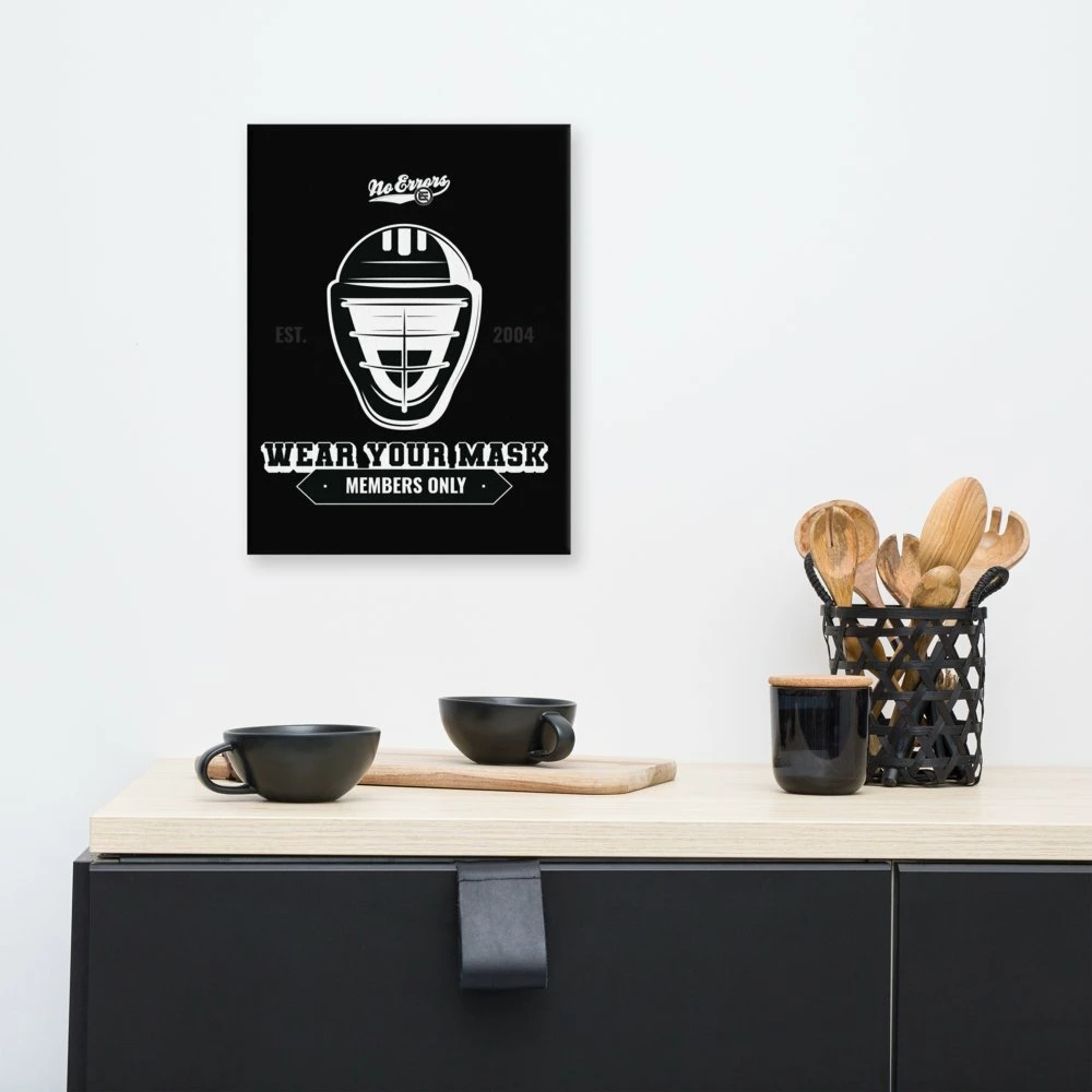 No Errors Sports Wear Your Mask Wall Canvas - Image 9