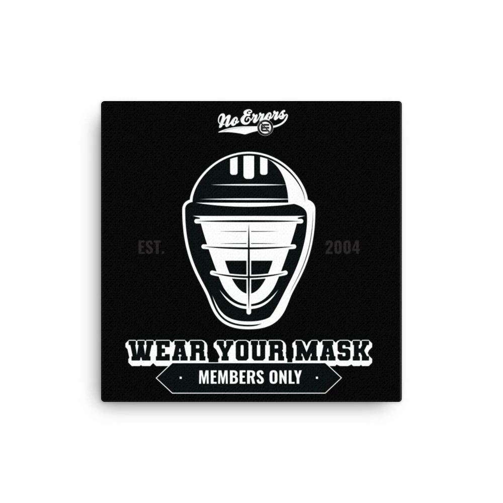 No Errors Sports Wear Your Mask Wall Canvas