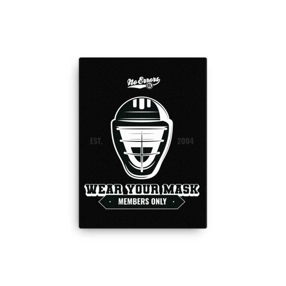 No Errors Sports Wear Your Mask Wall Canvas - Image 2