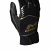 Miken Adult Gold MK7X Batting Gloves Extra Support Goat Skin Palm Pad MBGGLD