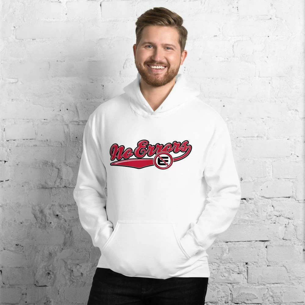 No Errors Script Logo Unisex Hoodie - Image 7