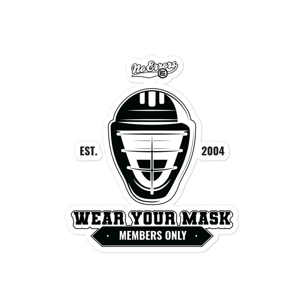 Wear Your Mask Bubble-free Stickers